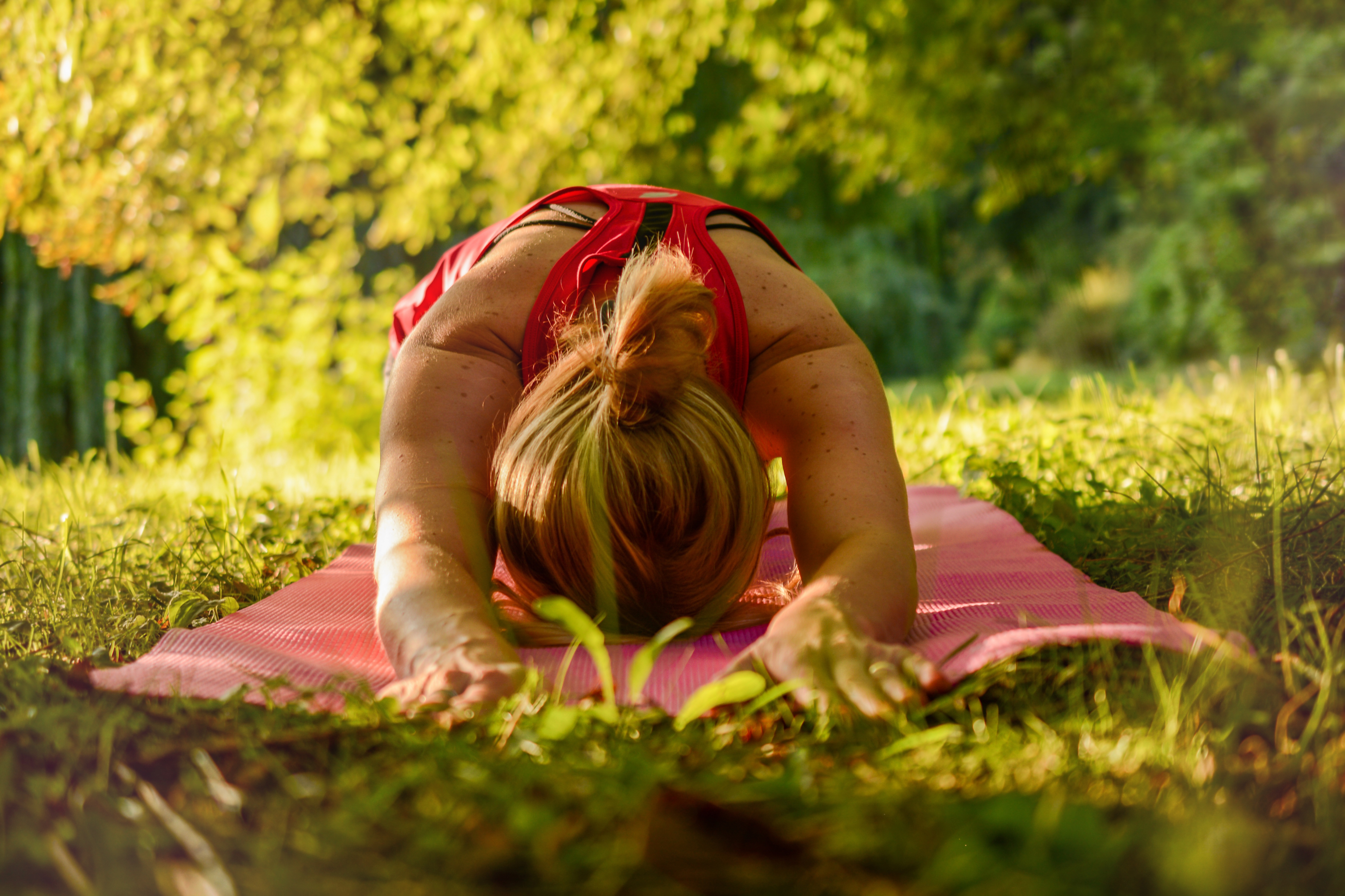 Yoga outdoors is bliss